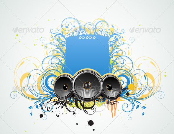 abstract party frame - Borders Decorative