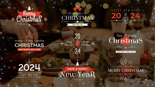Christmas Titles Titles template preview