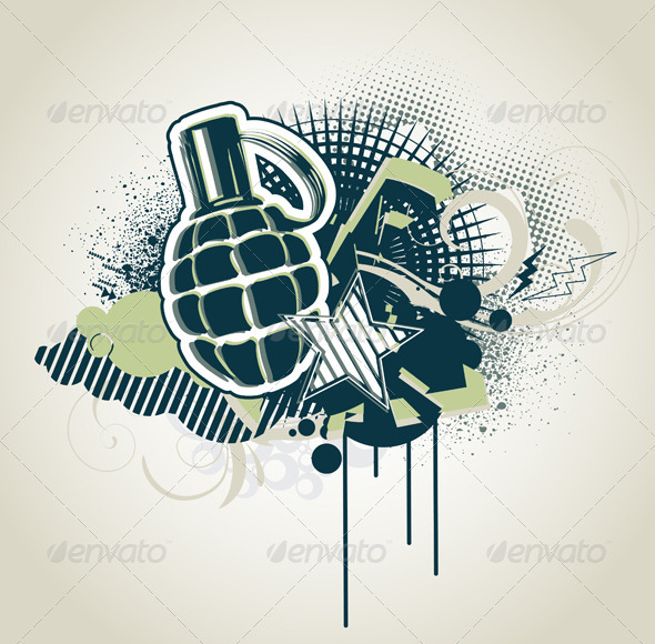 Military Grunge Background - Conceptual Vectors