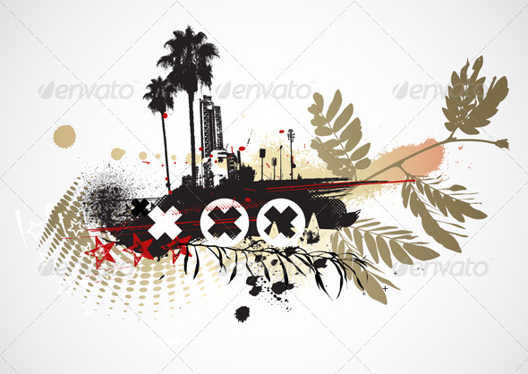 Urban Grunge Background - Conceptual Vectors