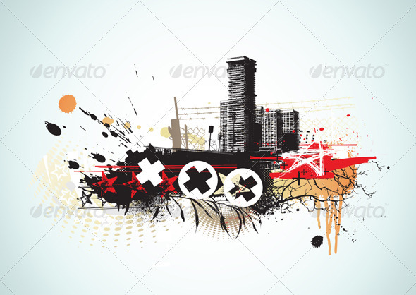 Urban Grunge Background - Conceptual Vectors