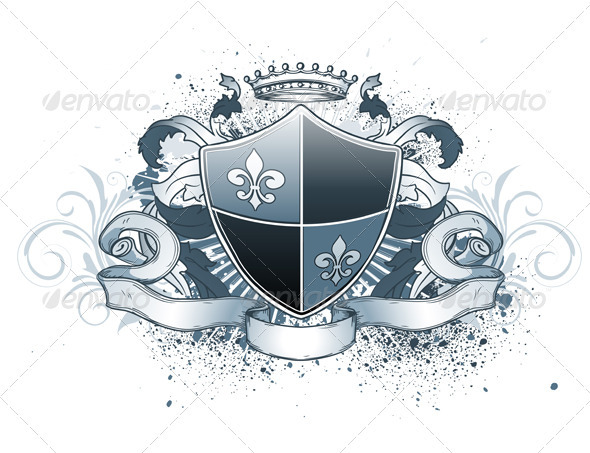 Heraldic Shield - Decorative Vectors