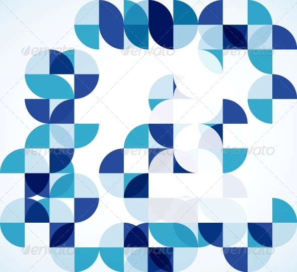 Blue Modern Geometric Abstract Background - Backgrounds Business