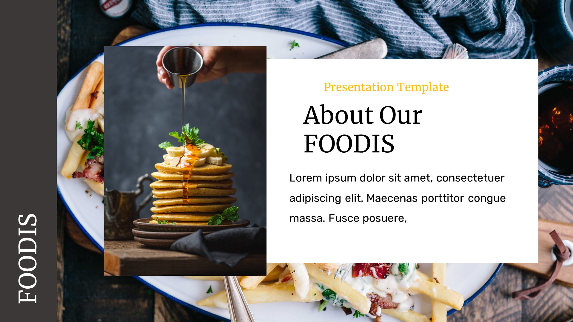 Foodis - Food & Restaurant Google Slides Template, Presentation Templates