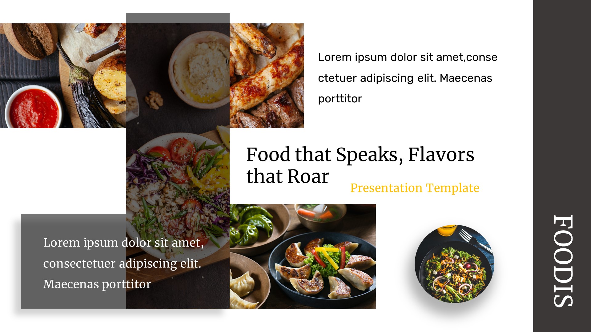 Foodis - Food & Restaurant Google Slides Template, Presentation Templates