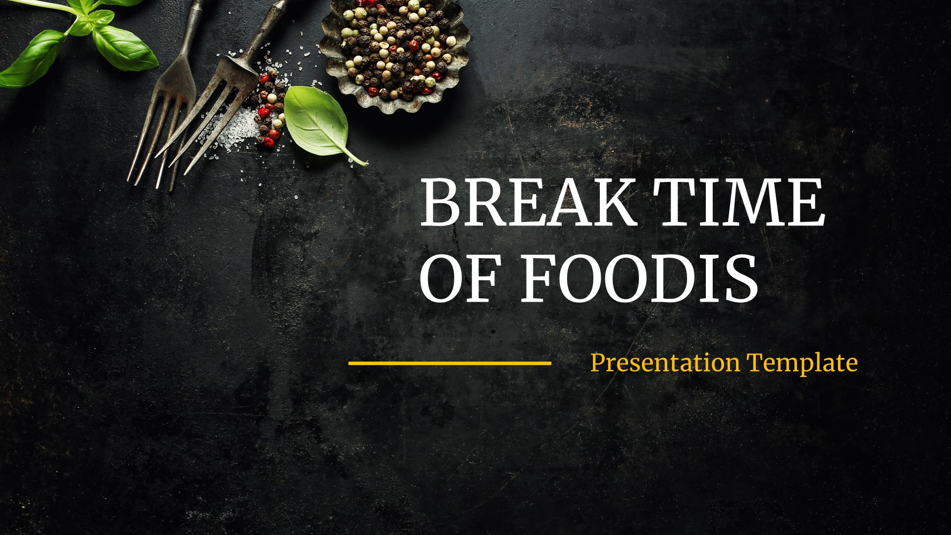 Foodis - Food & Restaurant Google Slides Template, Presentation Templates
