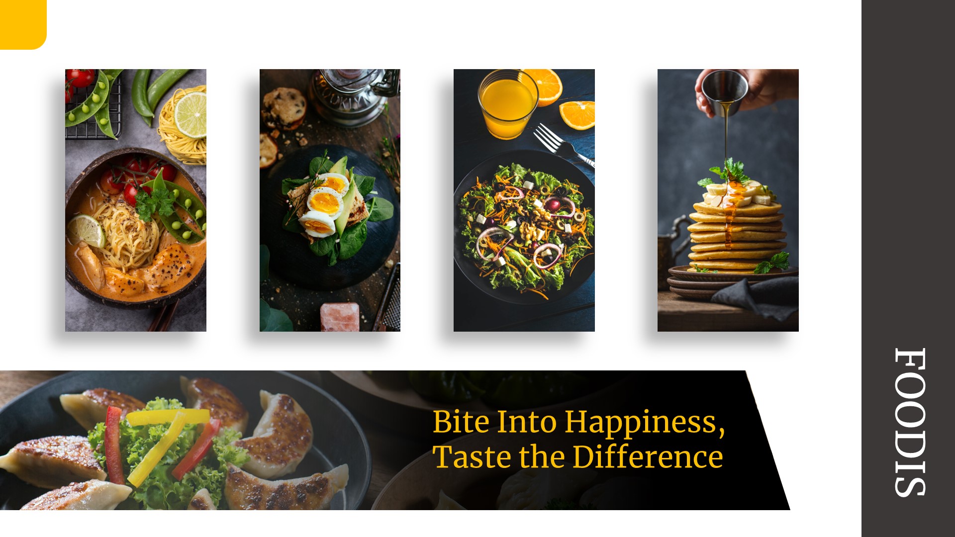 Foodis - Food & Restaurant Google Slides Template, Presentation Templates
