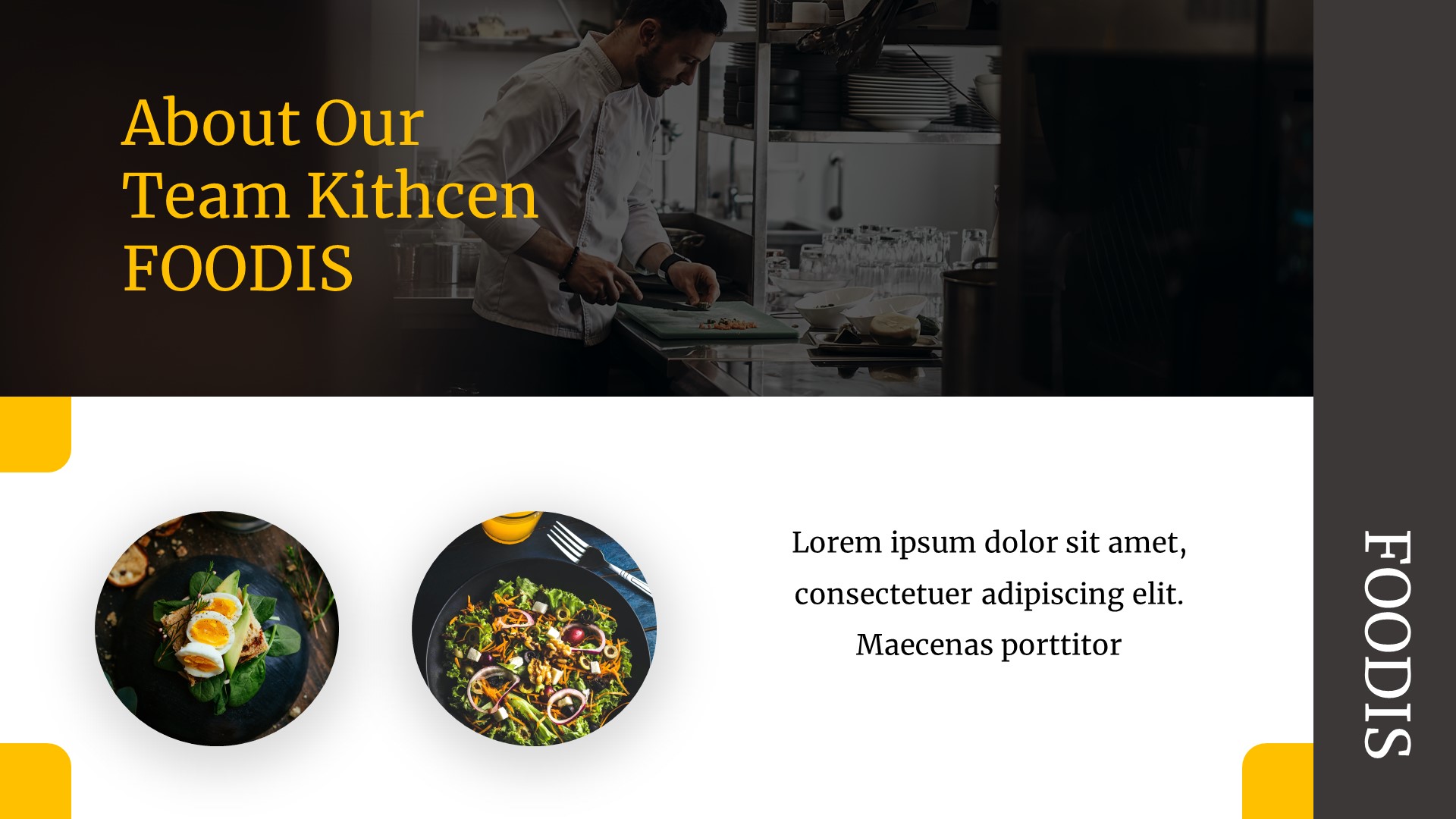 Foodis - Food & Restaurant Google Slides Template, Presentation Templates