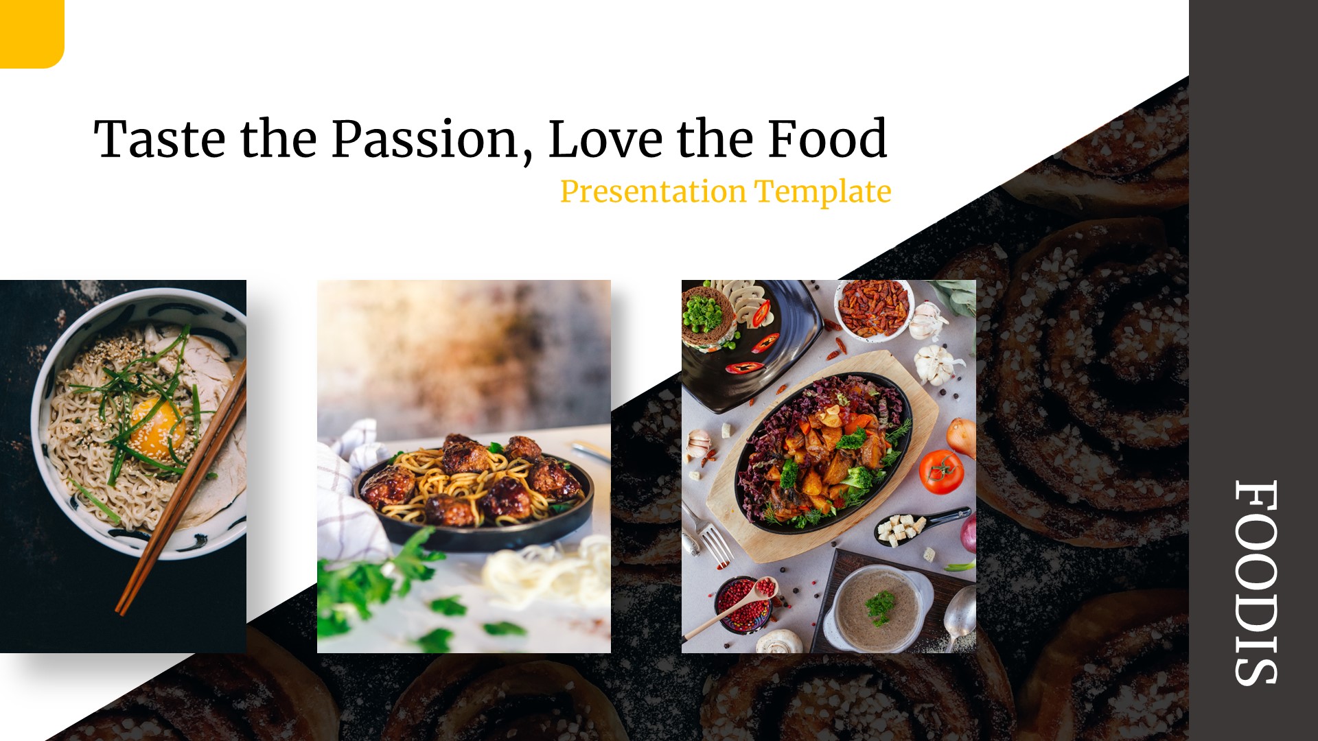 Foodis - Food & Restaurant Google Slides Template, Presentation Templates