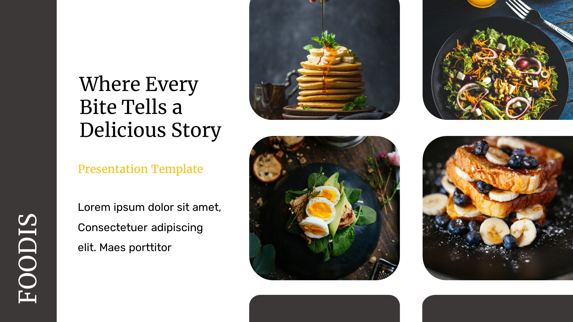 Foodis - Food & Restaurant Google Slides Template, Presentation Templates
