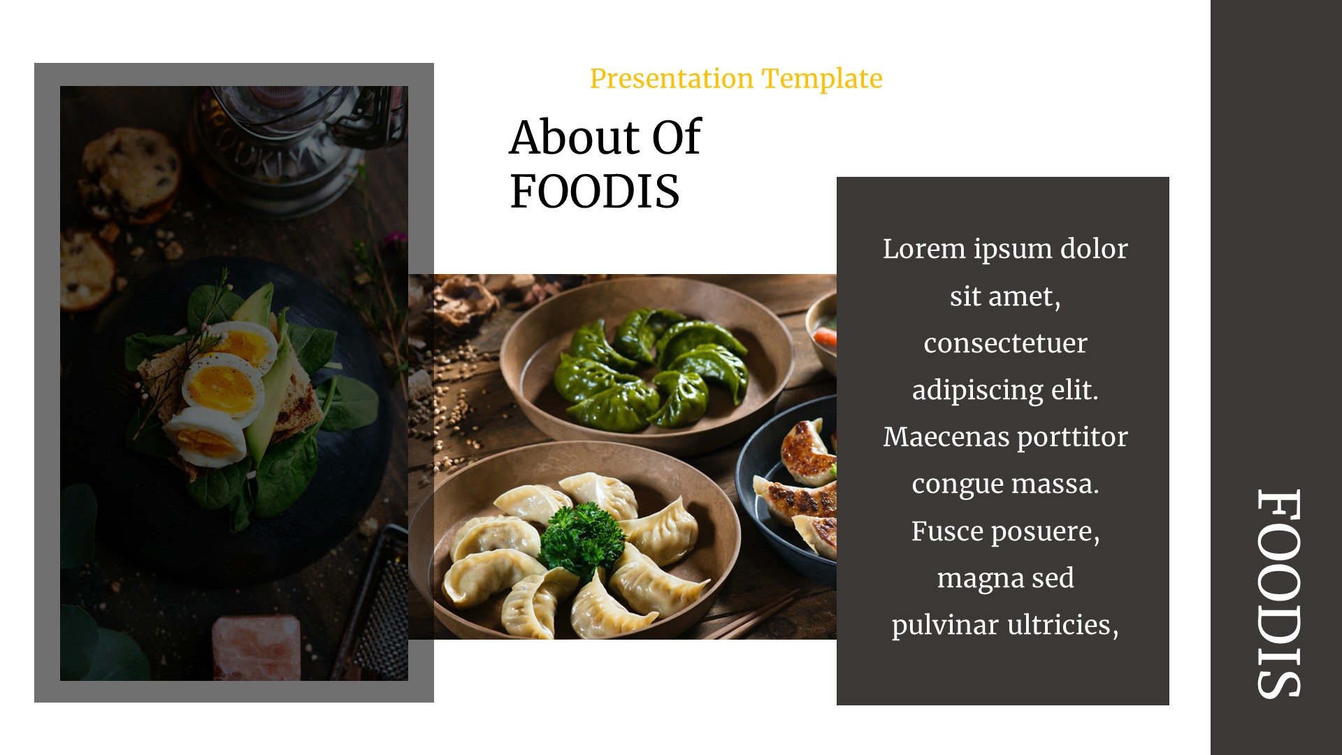 Foodis - Food & Restaurant Google Slides Template, Presentation Templates