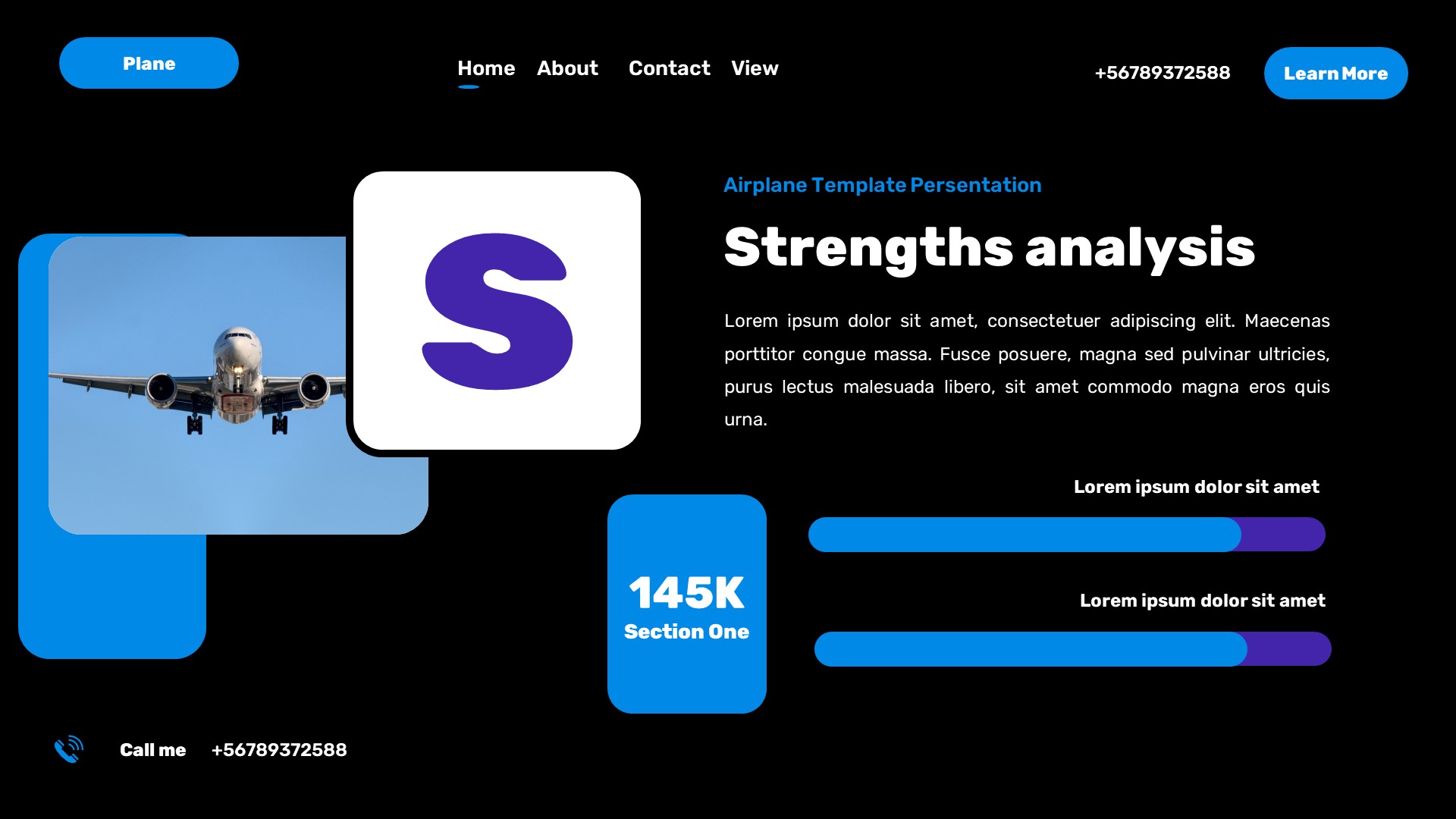 Plane Aviation Powerpoint Template, Presentation Templates | GraphicRiver