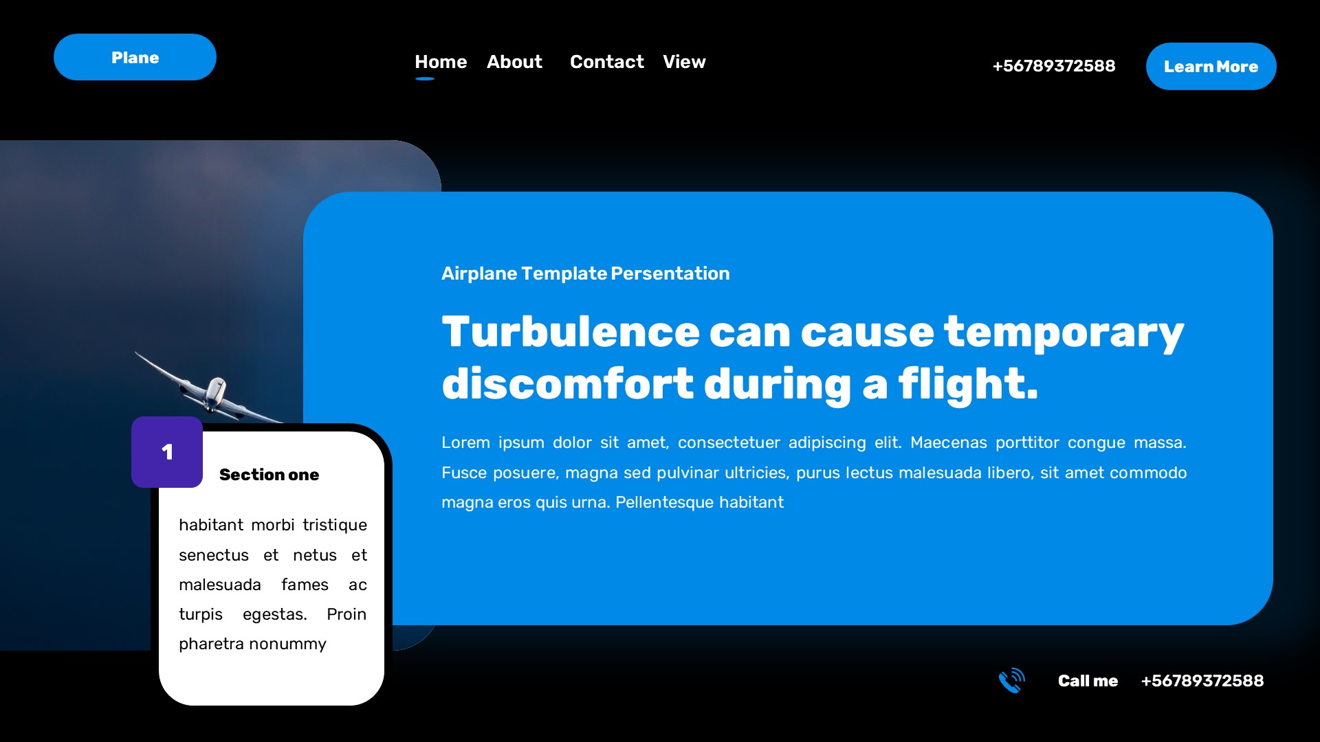 Plane Aviation Powerpoint Template, Presentation Templates | GraphicRiver