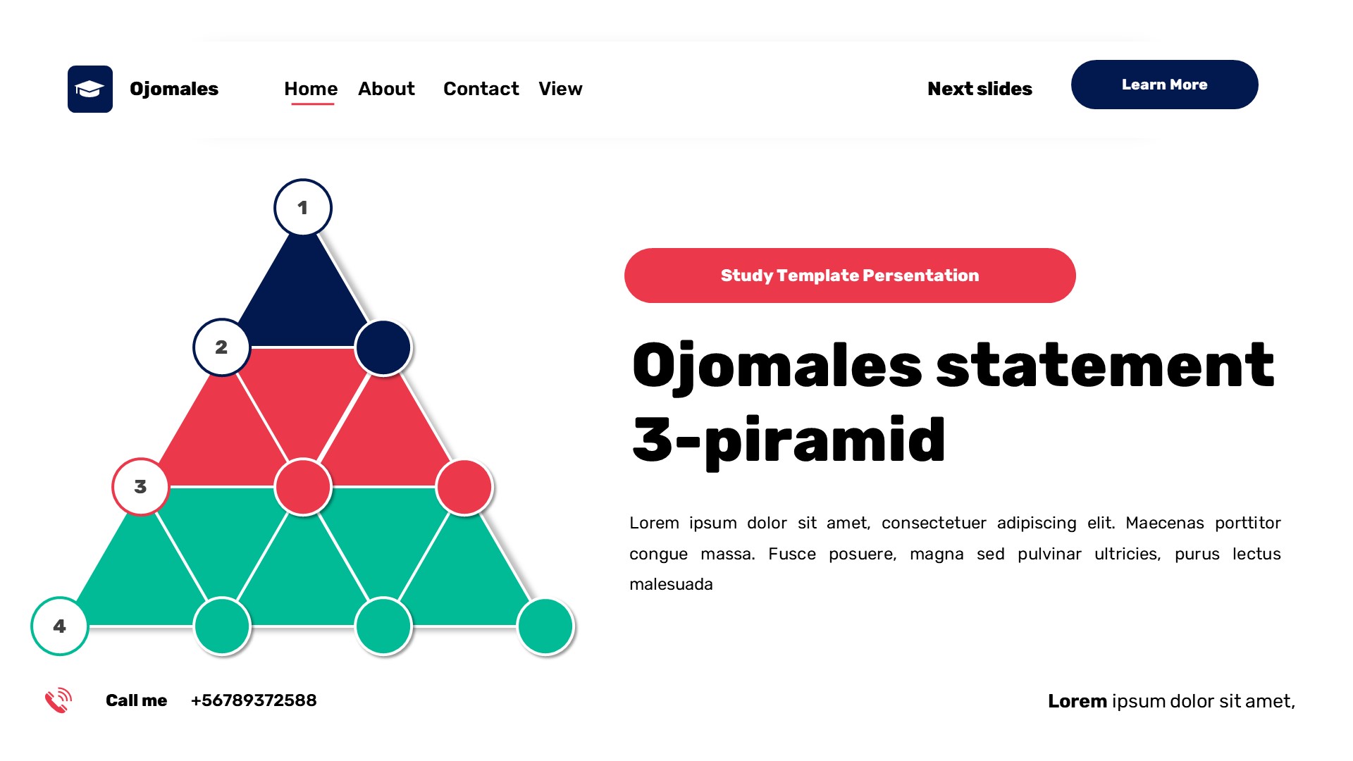 Ojomales - Education Learning Powerpoint Template, Presentation Templates