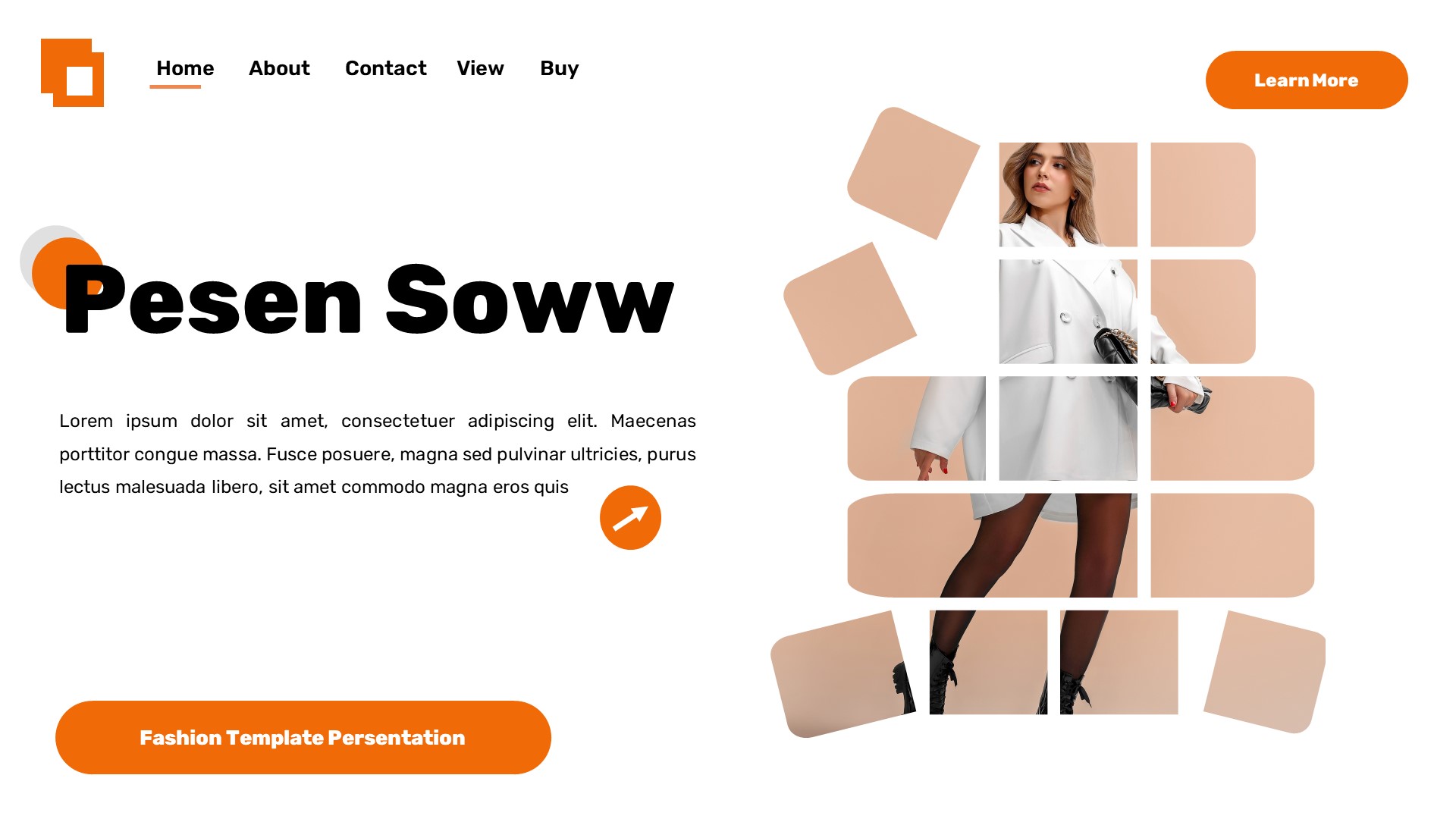 Pesenshoww - Apparel Fashion Powerpoint Template, Presentation Templates