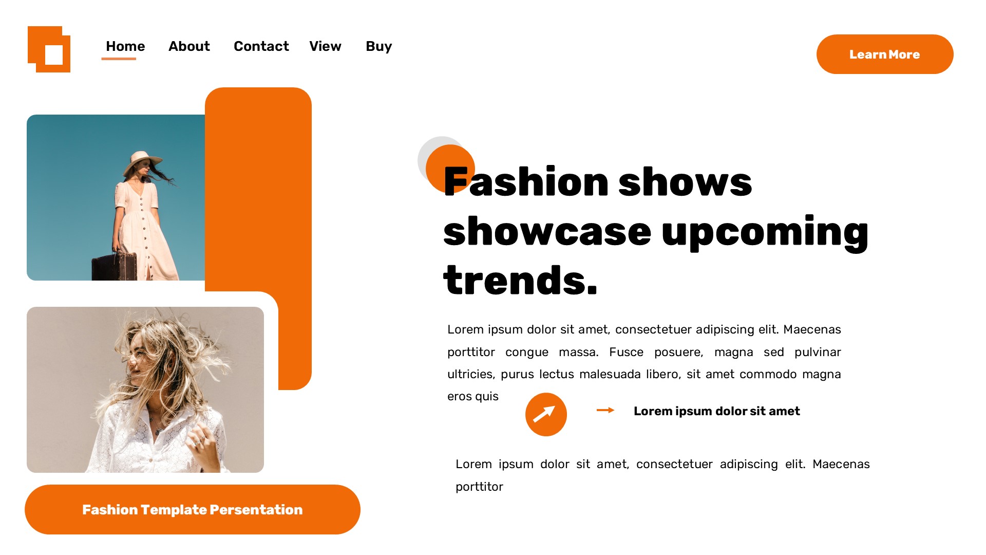 Pesenshoww - Apparel Fashion Powerpoint Template, Presentation Templates