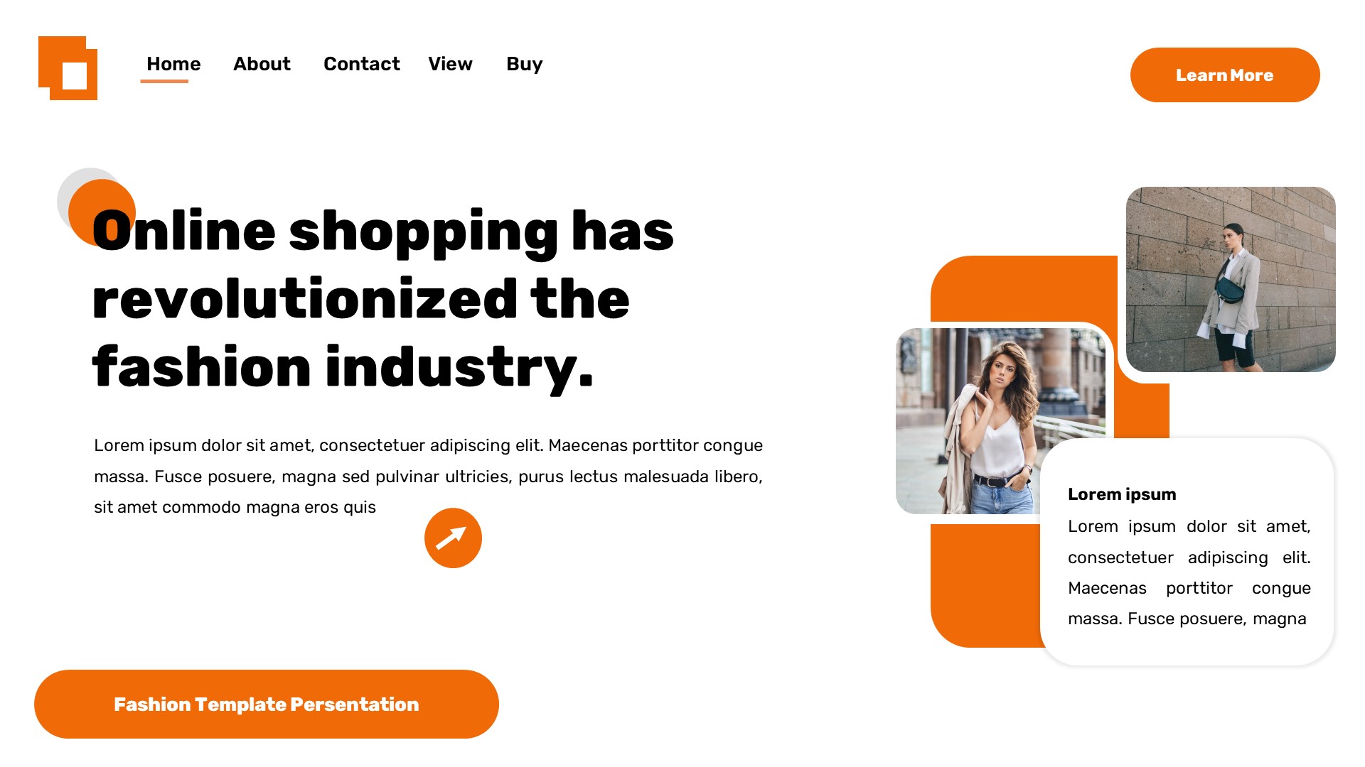 Pesenshoww - Apparel Fashion Powerpoint Template, Presentation Templates