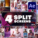 Multiscreen Transitions - 4 Split Screen - VideoHive Item for Sale