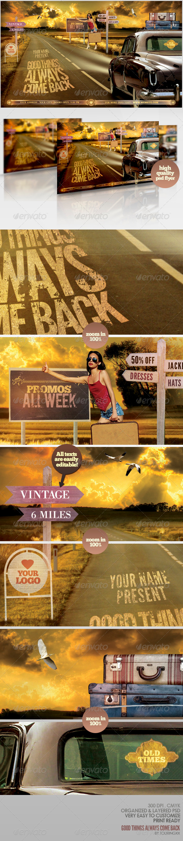 Good Things Always Come Back Flyer Template - Commerce Flyers
