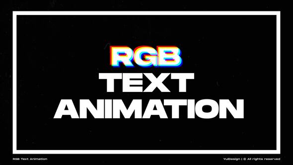 RGB Text Animation | AE