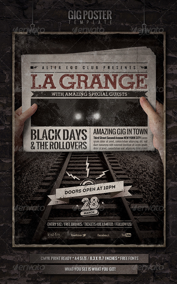 GIG Poster/Flyer - Concerts Events
