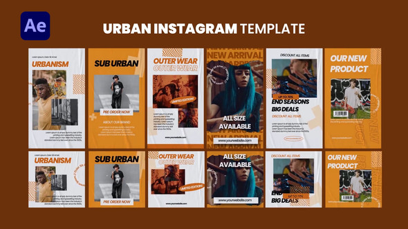 Urban Instagram Template Product Promo template preview