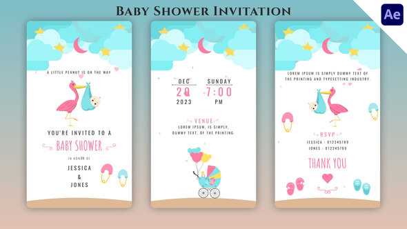 Baby Shower Invitation Story