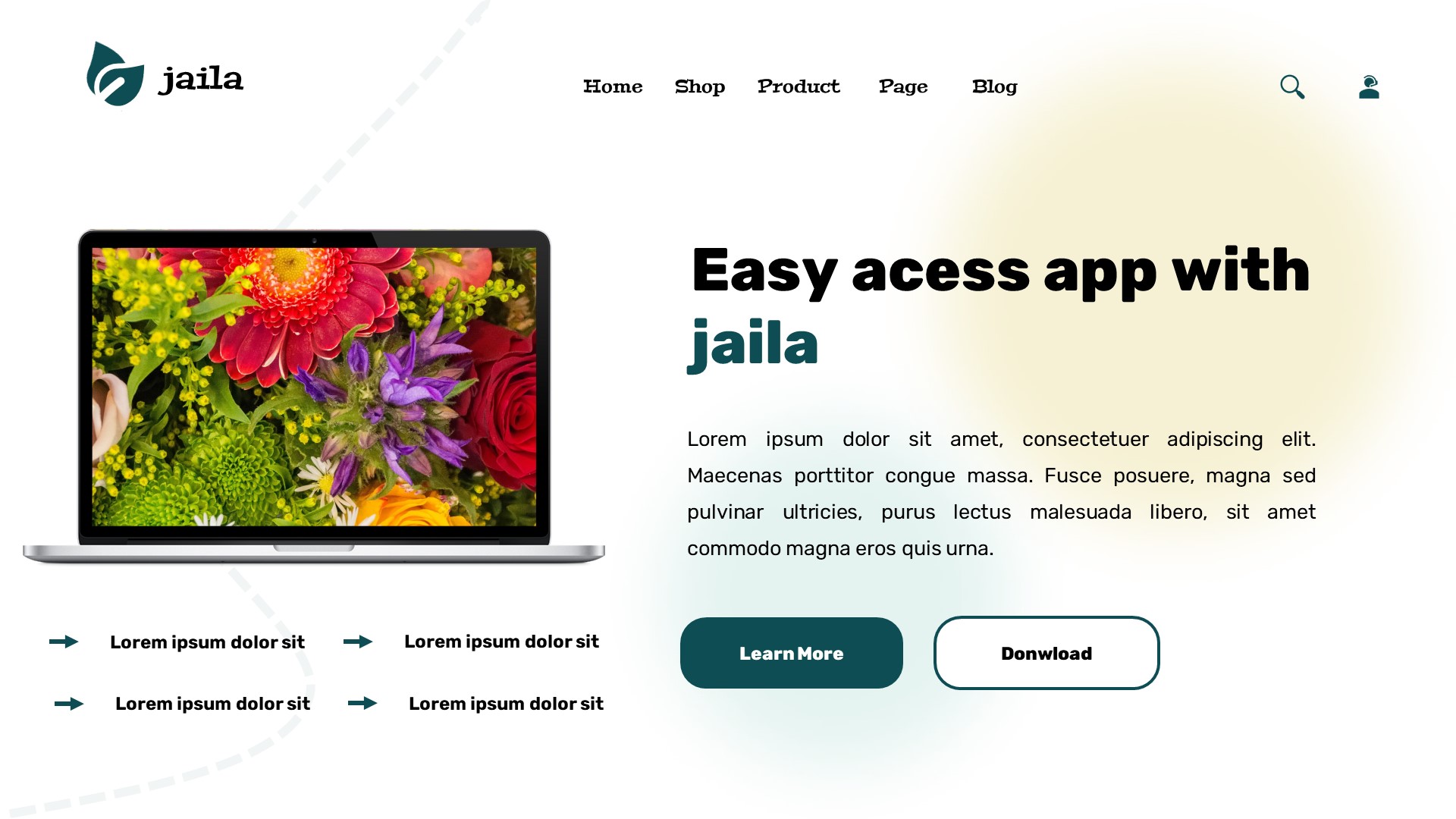 Jaila - Flower Shop & Garden Powerpoint Template, Presentation Templates