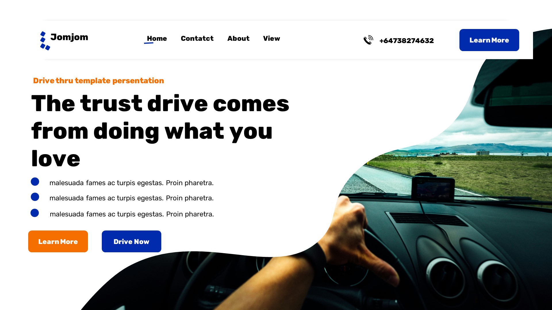 Jomjom - Driving School Powerpoint Template, Presentation Templates