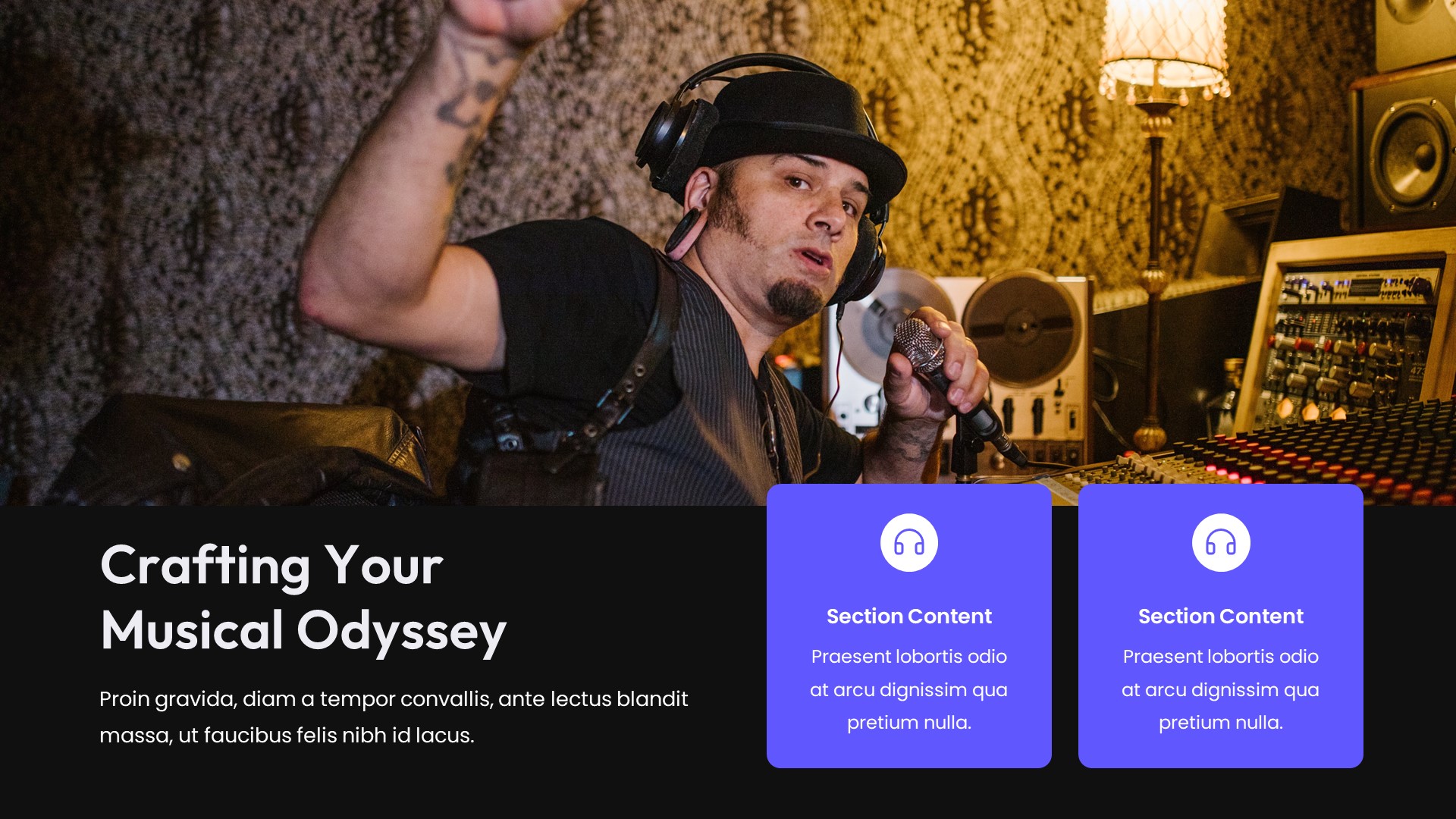 Soundio - Music And Band Powerpoint Template, Presentation Templates