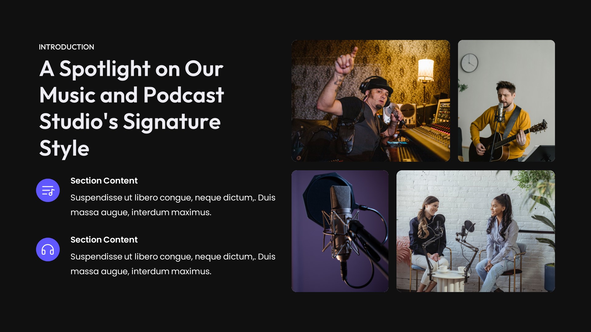 Soundio - Music And Band Powerpoint Template, Presentation Templates