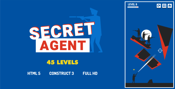 Secret Agent - HTML5 Game (Construct3)