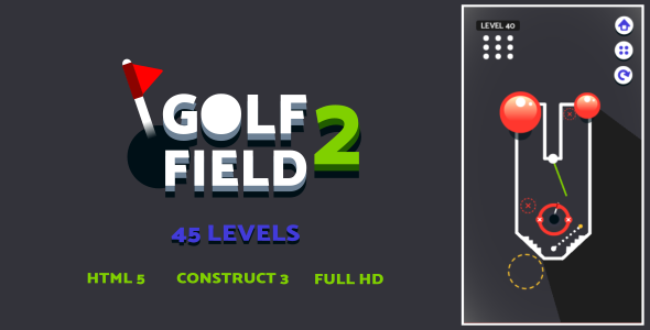 Golf Field 2 - HTML5 Game (Construct3)