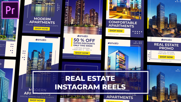 Real Estate Instagram Reels After Effects Template MOGRT for Premier Pro