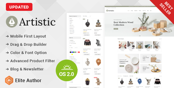 Artistic - Art & Craft Store Shopify Responsive Theme