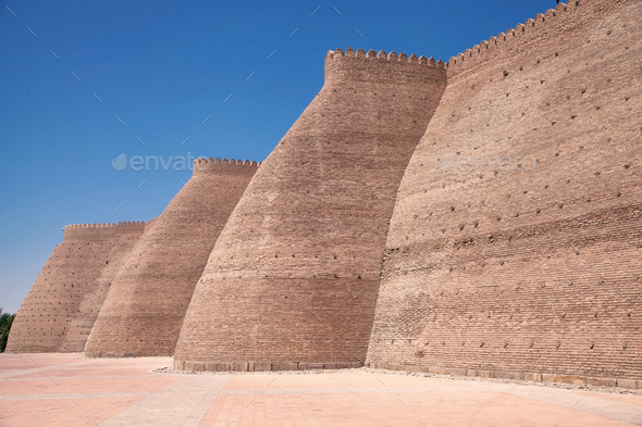 Walls of the Ark of Bukhar, Uzbekistan