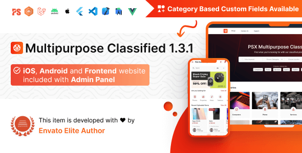 Classify - Classified ads iOS App + admin panel + website (Olx,Mercari,Offerup,Carousell,Buy  Sell) by iOSAppsWorld