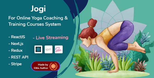 Jogi - Nextjs React Online Yoga Coaching & Training System
