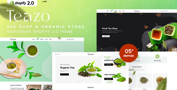 Teazo - Tea Shop & Organic Store Responsive Shopify 2.0 Theme