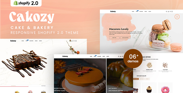 Cakozy – Cake & Bakery Responsive Shopify 2.0 Theme
