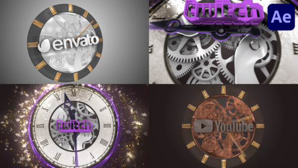 Clock Transition Holidays for After Effects