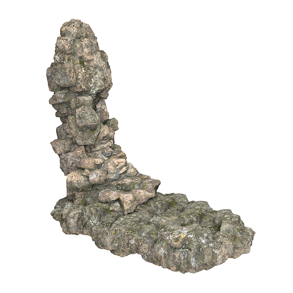 Realistic Mountain Rock Cliff 08