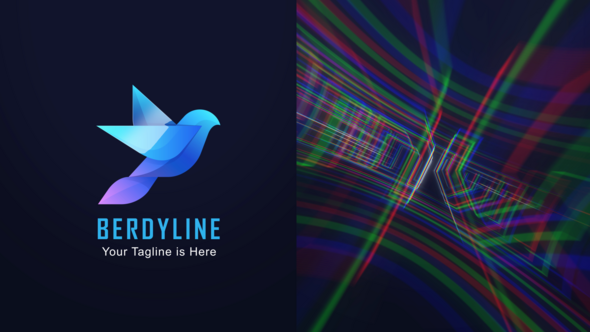 Chromatic Aberration Logo Logo Stings template preview