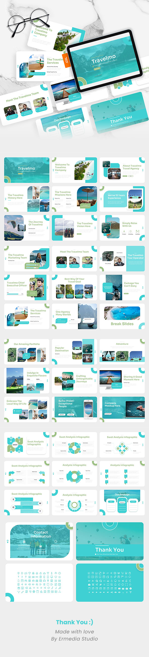 Travelmo – Travel Agency Google Slides Template