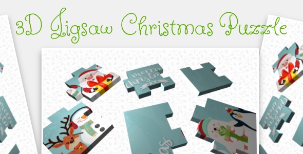 3D Jigsaw Christmas Puzzle - Cross Platform Puzzle Game
