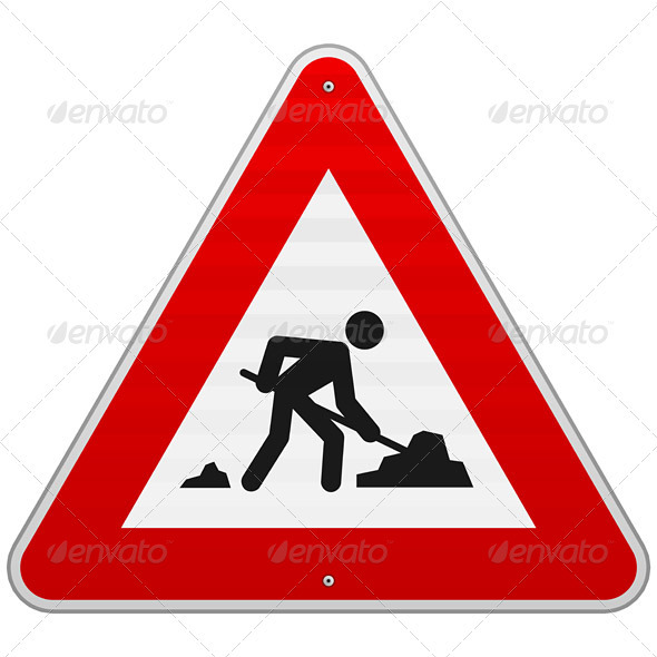 Construction Road Sign - Industries Business
