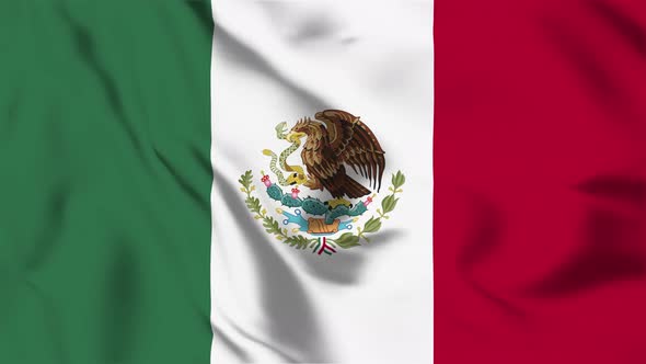 4K Mexico Flag - Loopable