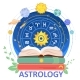 Astrology Science Poster with Zodiac Circle 
