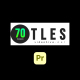 Titles Pro | Premiere Pro - VideoHive Item for Sale