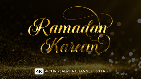 Ramadan Kareem Text Animation